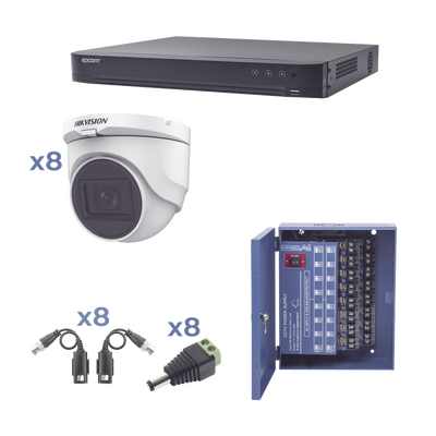 HIKVISION KIT DE CCTV 8 CAMARAS KH1080P8DW