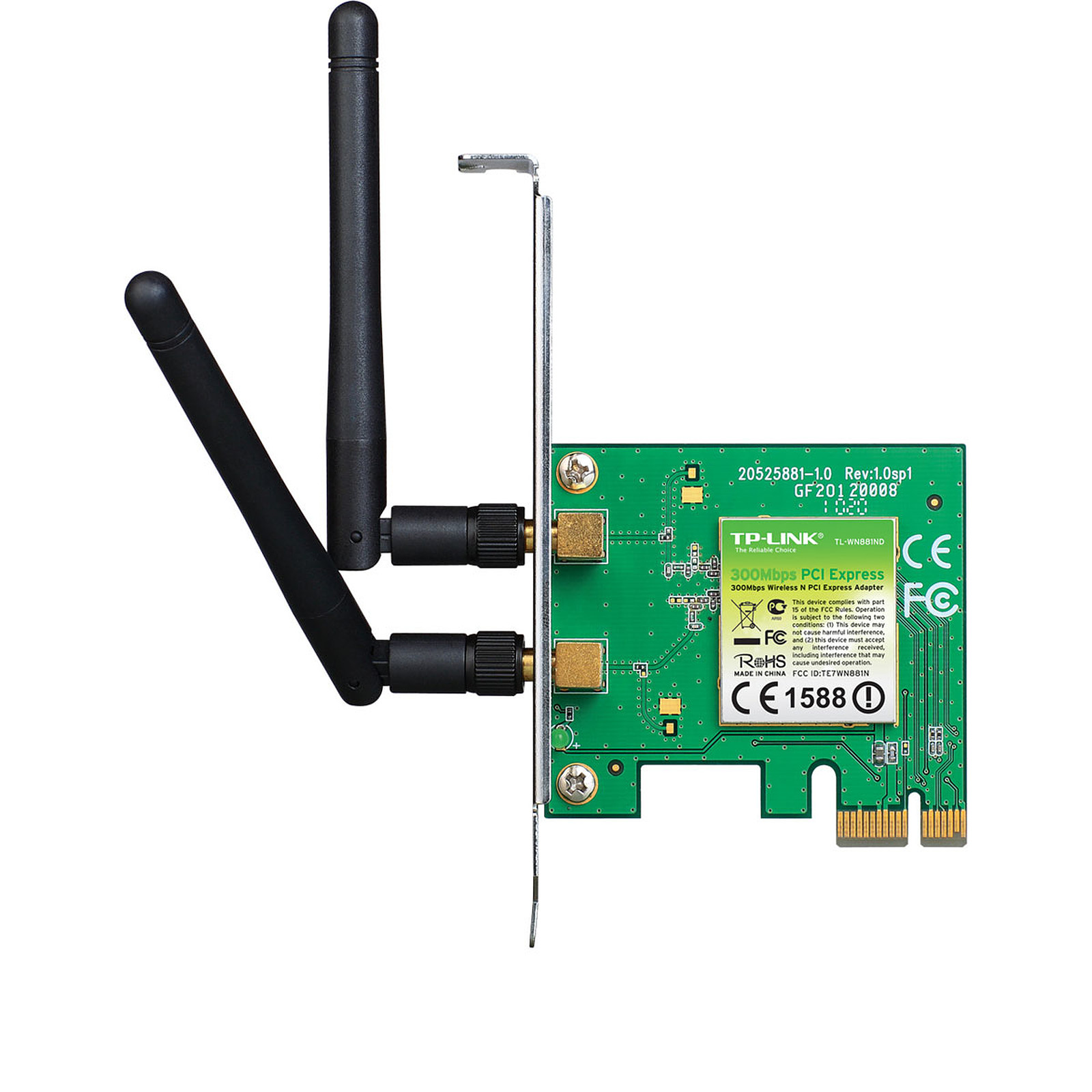 TARJETA DE RED PCI EXPRES TP-LINK TL-WN881ND, WIRELES, PCI-E,WLAN 300 Mbit/s