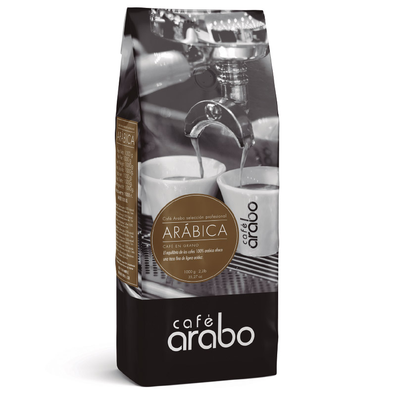 CAFE ARABO ARABICA EN GRANO 1 KG