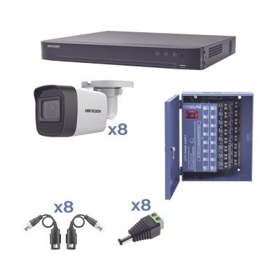 HIKVISION KIT DE CCTV 8 CAMARAS KH1080P8BW