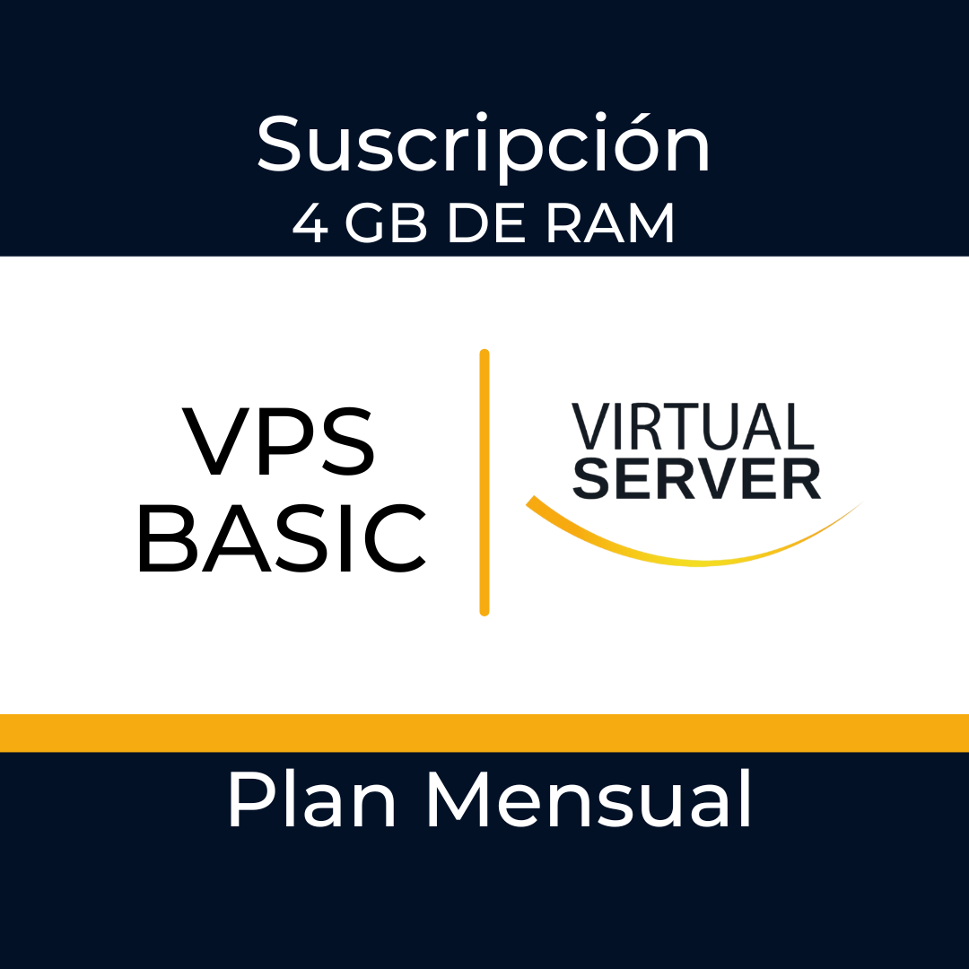 BASIC: SERVICIO DE SUSCRIPCION MENSUAL DE SERVIDOR  VIRTUAL 