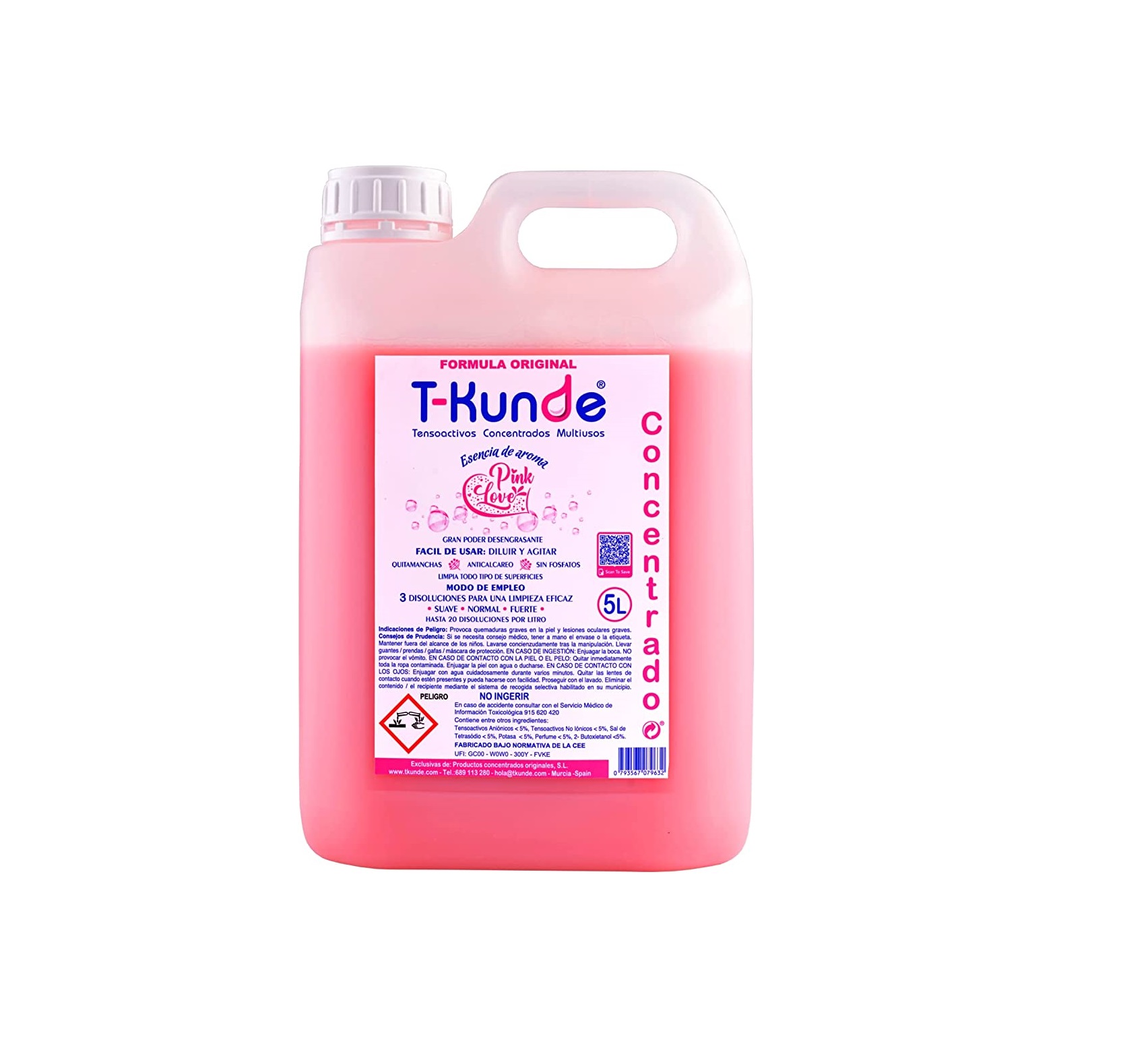 T-Kunde Pink 5 litros + 3 Vaporizadores