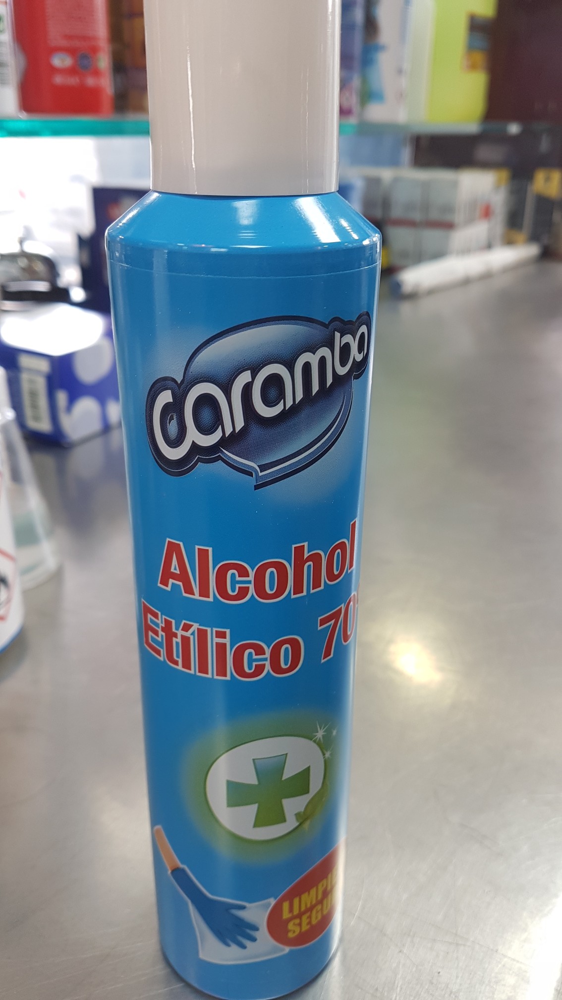 ALCOHOL ETÍLICO  USO TEXTIL 70  300 ml CARAMBA 