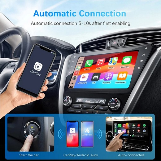 Adaptador inalámbrico de Apple Car Play, Mini Box, Android Auto Dongle para Benz, Audi, Mazda, Kia, Toyota, VW, OEM, Radio de co