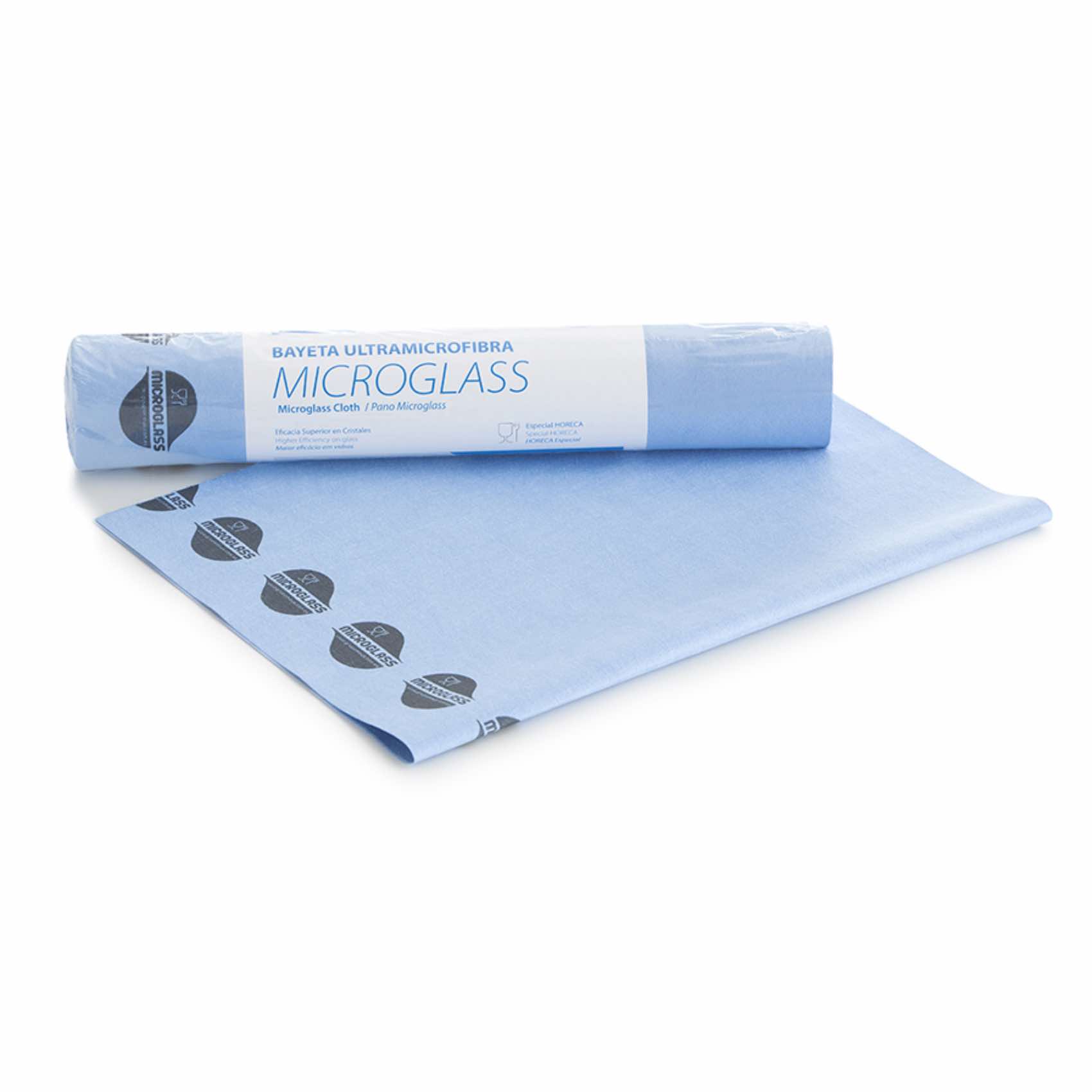 Bayeta Rollo Microglass precorte 6 uds. Azul