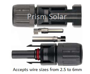 MC4 Connector for Solar Panels 2.5mm to 6mm