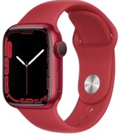 Apple Watch Series 7 GPS + Cellular Caja aluminio Rojo 45mm Correa deportiva Roja MKJU3TY/A